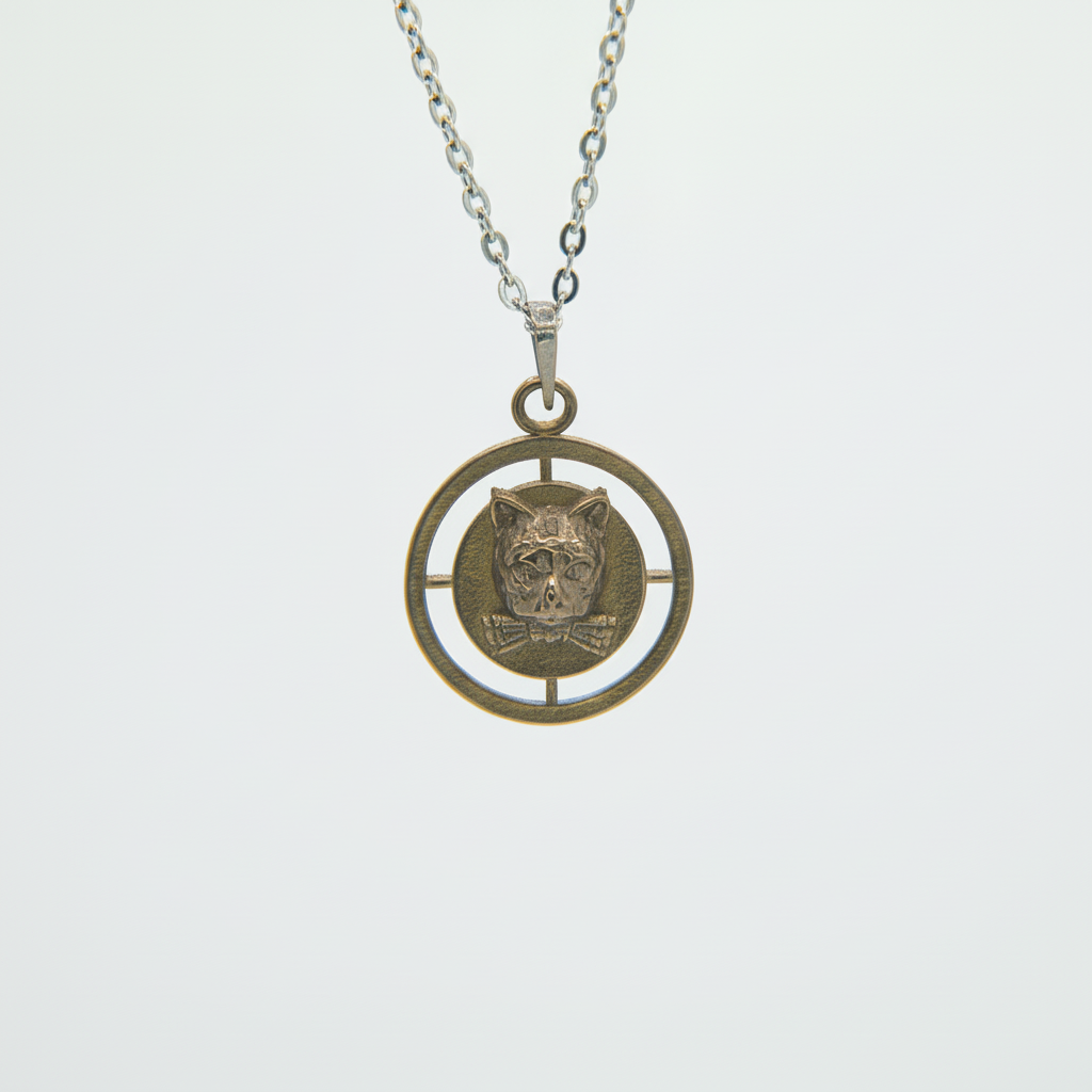 Halskette Kreuz Katze